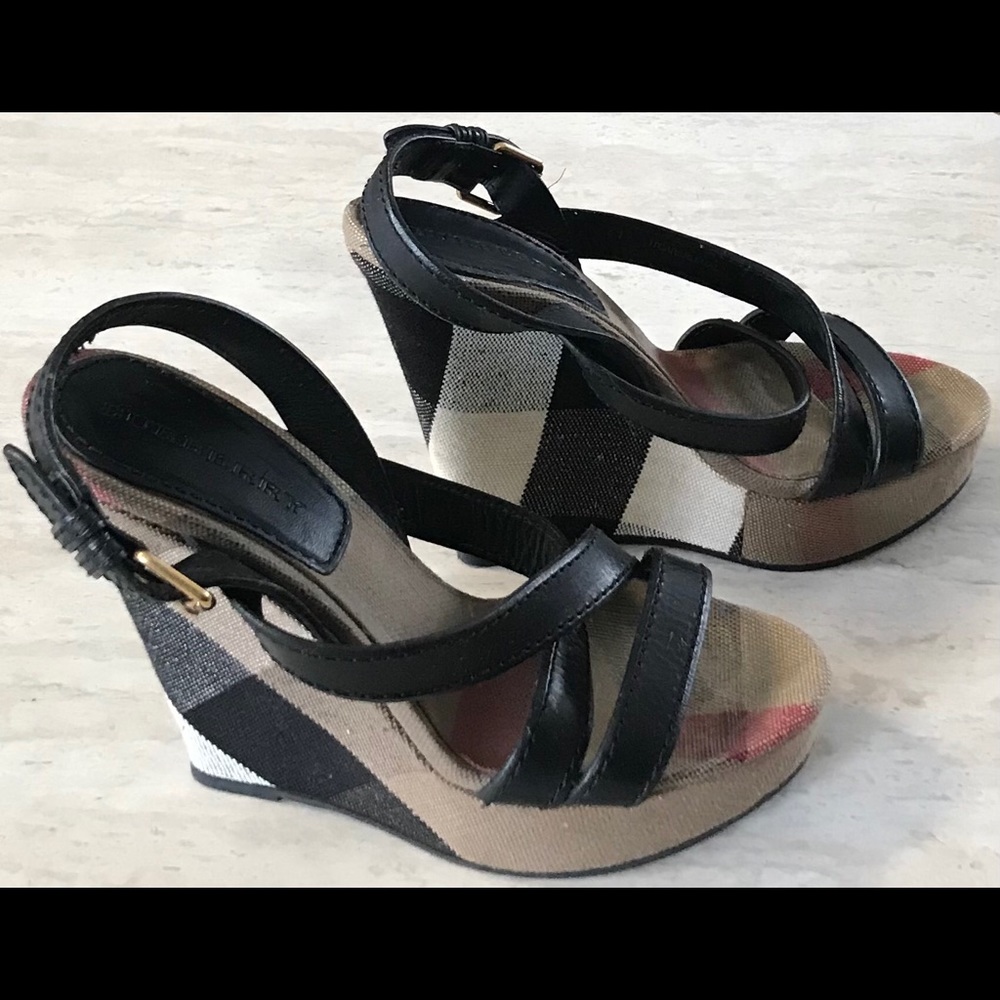 *** SOLD*** Burberry ‘Warlow’ platform wedgeSz 10
